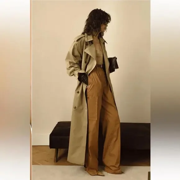 Rrevolve HELSA Paperbag Pant in Caramel size XS NWT $258 msrp